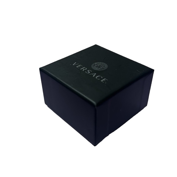 Authentic 2 Versace Empty Black GIFT BOX Logo for Jewelry, Ring, Necklace, Earri - Picture 7 of 9